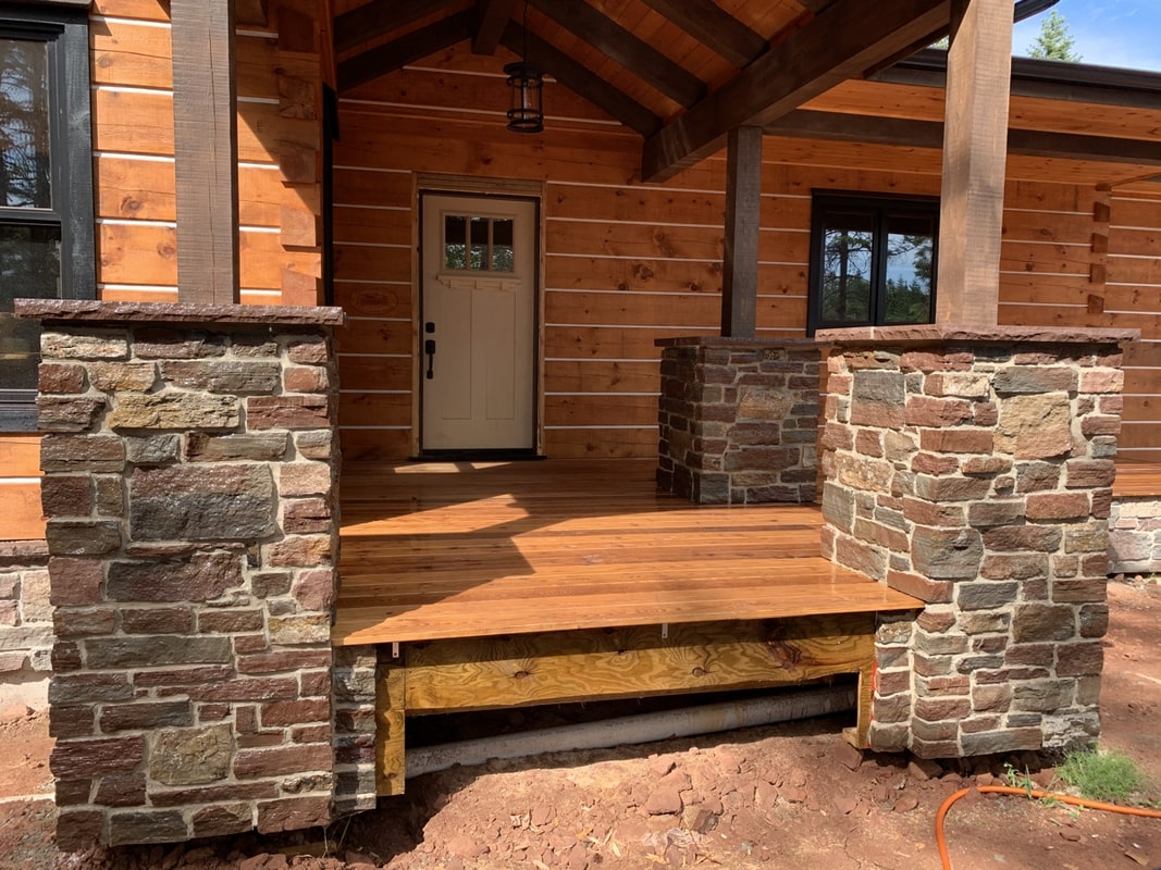 Custom natural stone masonry by DinoMac Masonry